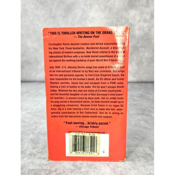 The Runner by Christopher Reich A Novel Paperback - Picture 5 of 5